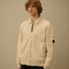 Sweatshirt van katoen met diagonale fleece, rits en Lens