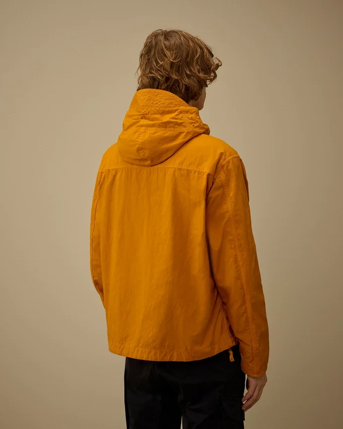Twill-jas met capuchon en Lens-luik