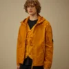 Twill-jas met capuchon en Lens-luik