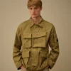 Twill-jas met ritssluiting voor de Lens