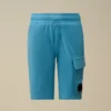 U16 Diagonal Fleece Cargo Lens-sweatshorts