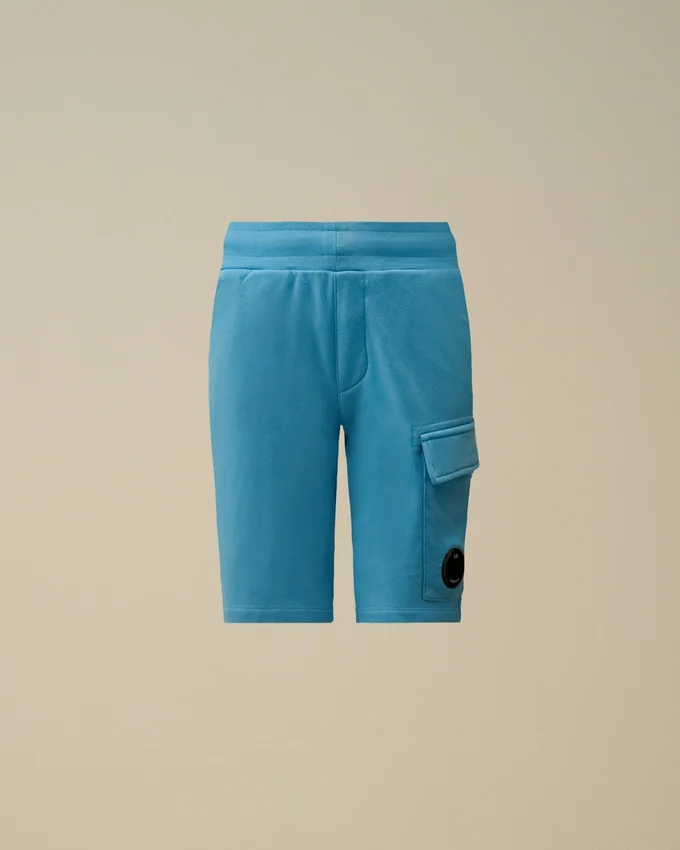 U16 Diagonal Fleece Cargo Lens-sweatshorts