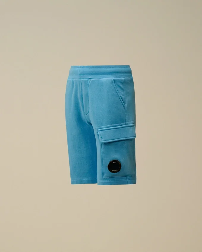 U16 Diagonal Fleece Cargo Lens-sweatshorts