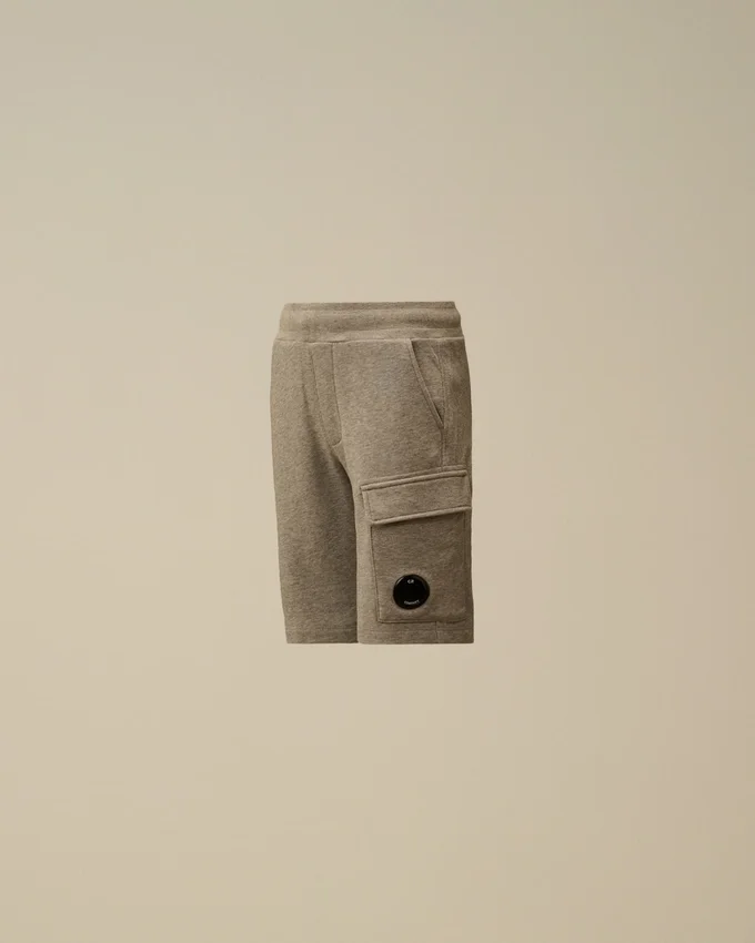 U16 Diagonal Fleece Cargo Lens-sweatshorts