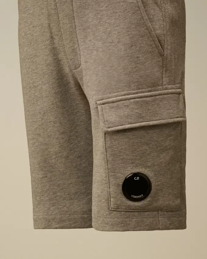 U16 Diagonal Fleece Cargo Lens-sweatshorts