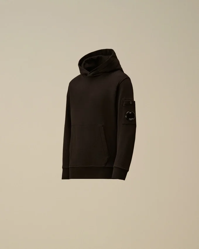 U16 Diagonal Fleece-sweatshirt met capuchon en Lens