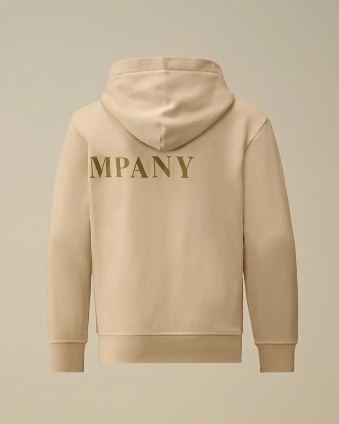 U16 Diagonal Fleece-Sweatshirt met capuchon en ritssluiting