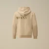 U16 Diagonal Fleece-Sweatshirt met capuchon en ritssluiting