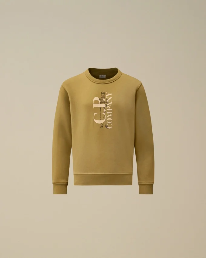 U16 Diagonal Fleece-Sweatshirt met ronde hals