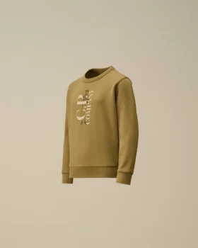 U16 Diagonal Fleece-Sweatshirt met ronde hals