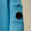 U16 Diagonal Fleece-Sweatshirt met ronde hals en lensmotief