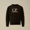 U16 Diagonal Fleece-Sweatshirt met ronde hals en logo