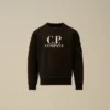 U16 Diagonal Fleece-Sweatshirt met ronde hals en logo