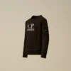 U16 Diagonal Fleece-Sweatshirt met ronde hals en logo
