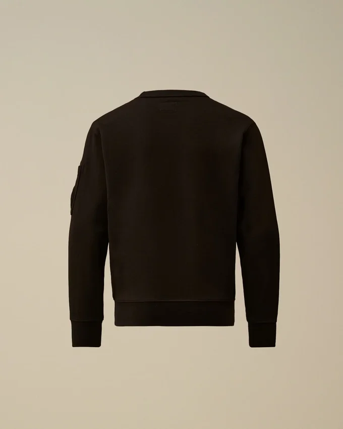 U16 Diagonal Fleece-Sweatshirt met ronde hals en logo