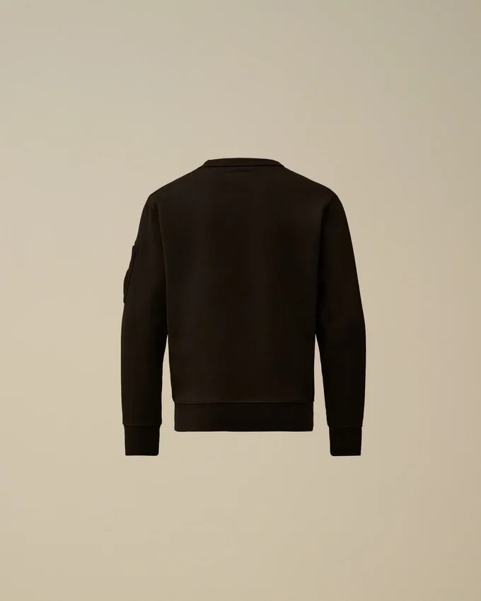 U16 Diagonal Fleece-Sweatshirt met ronde hals en logo