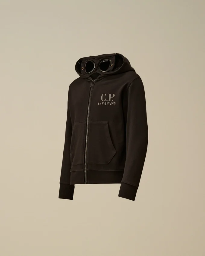 U16 Diagonal Fleece Zip Goggle-sweatshirt