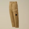 U16 katoen/linnen cargo-broek met Lens-motief