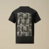 U16 katoenen jersey 30/1 T-shirt met korte mouwen en Britse zeeman-afbeelding