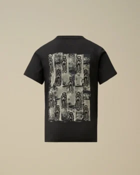 U16 katoenen jersey 30/1 T-shirt met korte mouwen en Britse zeeman-afbeelding