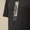 U16 katoenen jersey 30/1 T-shirt met korte mouwen en Britse zeeman-afbeelding