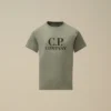 U16 katoenen jersey 30/1 T-shirt met korte mouwen en ‘Goggle’-print