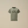 U16 katoenen jersey 30/1 T-shirt met korte mouwen en ‘Goggle’-print