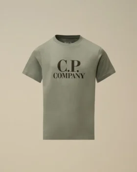 U16 katoenen jersey 30/1 T-shirt met korte mouwen en ‘Goggle’-print
