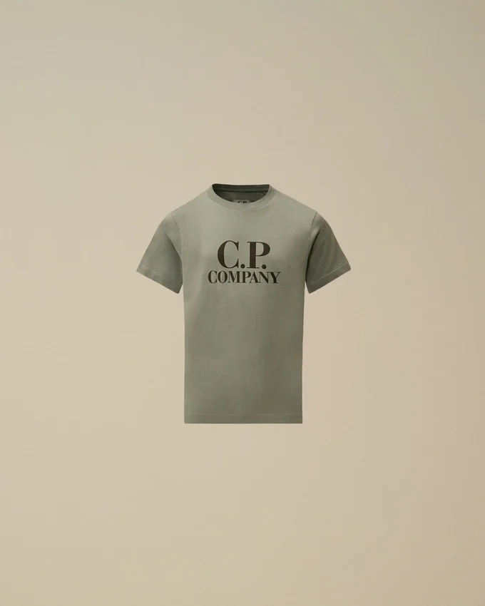 U16 katoenen jersey 30/1 T-shirt met korte mouwen en ‘Goggle’-print