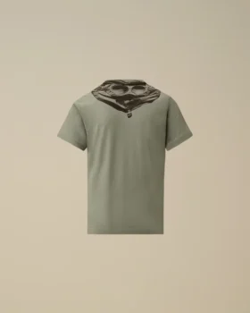U16 katoenen jersey 30/1 T-shirt met korte mouwen en ‘Goggle’-print