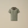 U16 katoenen jersey 30/1 T-shirt met korte mouwen en ‘Goggle’-print