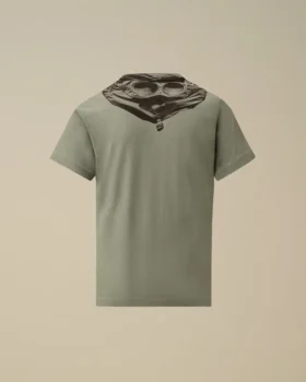 U16 katoenen jersey 30/1 T-shirt met korte mouwen en ‘Goggle’-print