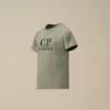 U16 katoenen jersey 30/1 T-shirt met korte mouwen en ‘Goggle’-print