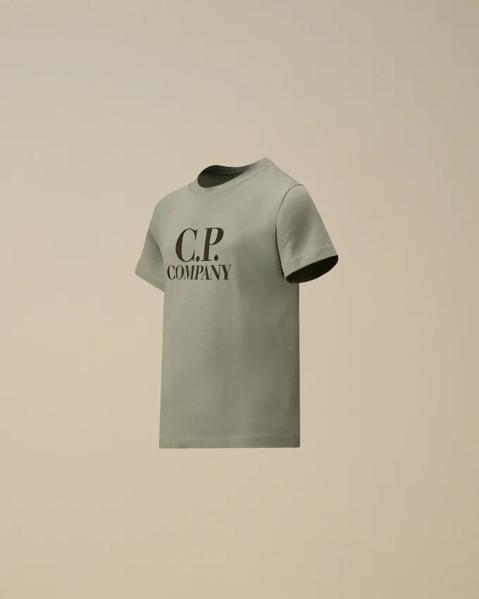 U16 katoenen jersey 30/1 T-shirt met korte mouwen en ‘Goggle’-print