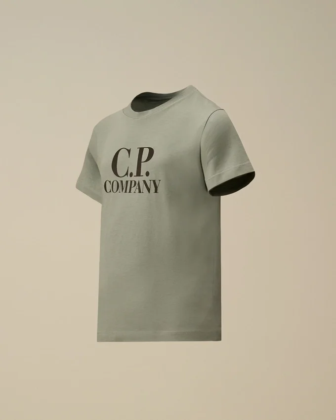 U16 katoenen jersey 30/1 T-shirt met korte mouwen en ‘Goggle’-print