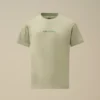 U16 katoenen jersey 30/1 T-shirt met korte mouwen en groot logo