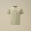 U16 katoenen jersey 30/1 T-shirt met korte mouwen en groot logo