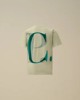 U16 katoenen jersey 30/1 T-shirt met korte mouwen en groot logo
