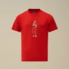 U16 katoenen jersey 30/1 T-shirt met korte mouwen en logo