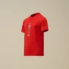 U16 katoenen jersey 30/1 T-shirt met korte mouwen en logo