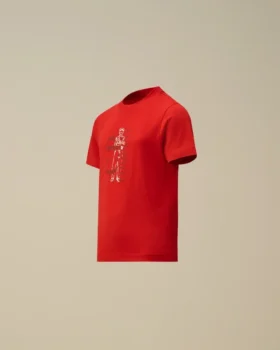 U16 katoenen jersey 30/1 T-shirt met korte mouwen en logo