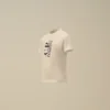 U16 katoenen jersey 30/1 T-shirt met korte mouwen en logo