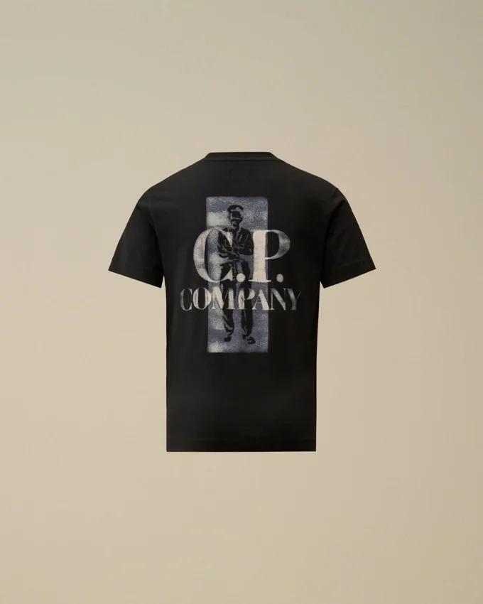 U16 katoenen jersey 30/1 T-shirt met korte mouwen en logo