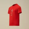 U16 katoenen jersey 30/1 T-shirt met korte mouwen en logo