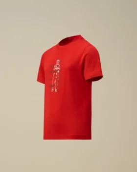 U16 katoenen jersey 30/1 T-shirt met korte mouwen en logo