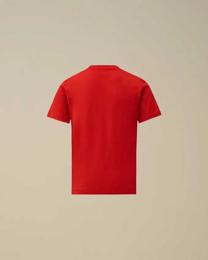 U16 katoenen jersey 30/1 T-shirt met korte mouwen en logo