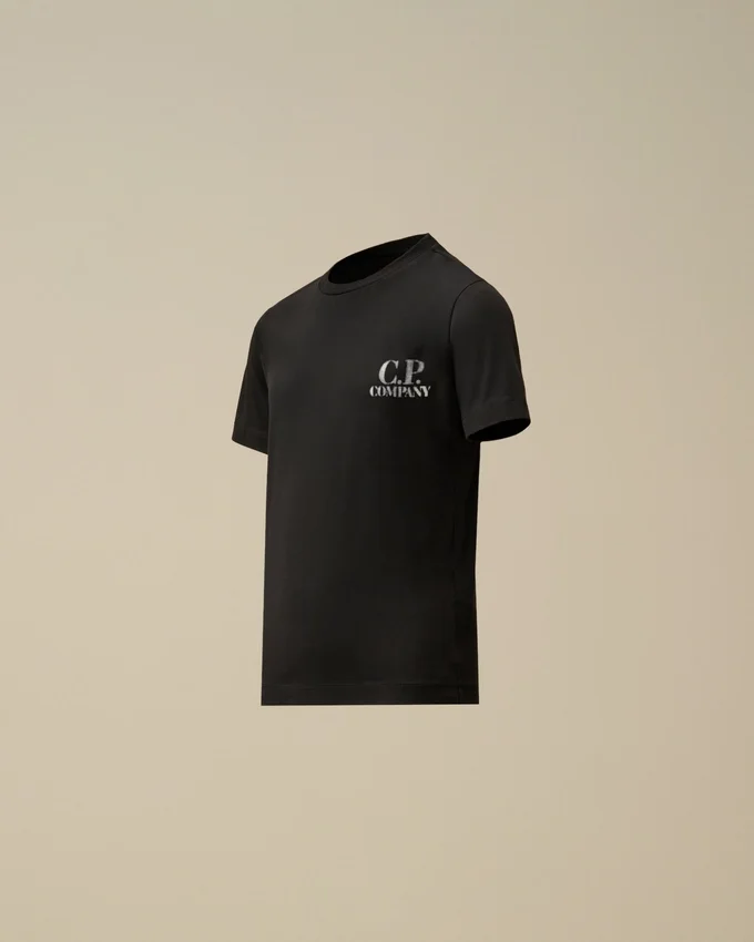 U16 katoenen jersey 30/1 T-shirt met korte mouwen en logo