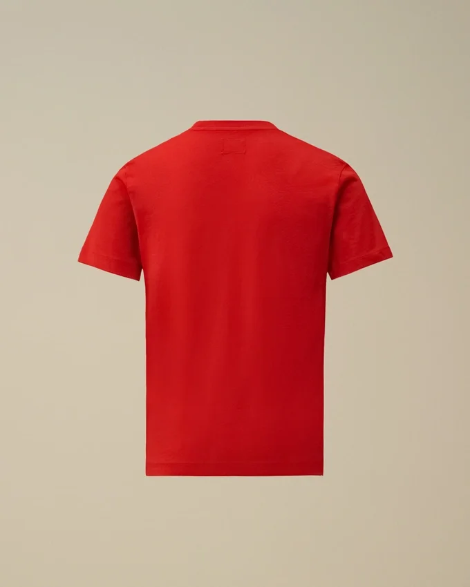 U16 katoenen jersey 30/1 T-shirt met korte mouwen en logo