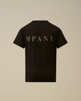 U16 katoenen jersey 30/1 T-shirt met korte mouwen en logo op borst en rug