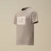 U16 katoenen jersey 30/1 T-shirt met korte mouwen en logolabel